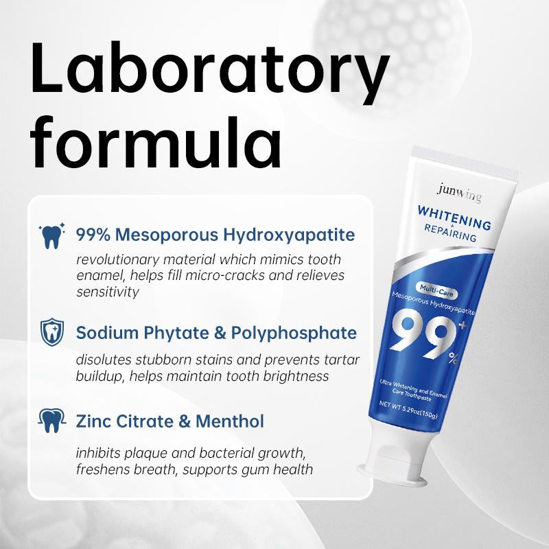 【BUY 2 GET FREE Gift】Dr.Dreamwhite Mesoporous 99%Hydroxyapatite Nhap Toothpaste Oral Care | Ultra Whitening & Enamel Reparing | Freshens Breath | Fights Plaque | Non Fluoride | Jasmine Green Tea Flavor | 5.29Oz | Starter Tube