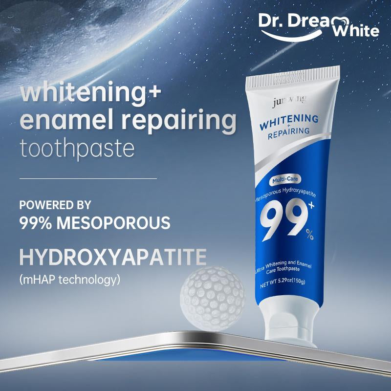 【BUY 2 GET FREE Gift】Dr.Dreamwhite Mesoporous 99%Hydroxyapatite Nhap Toothpaste Oral Care | Ultra Whitening & Enamel Reparing | Freshens Breath | Fights Plaque | Non Fluoride | Jasmine Green Tea Flavor | 5.29Oz | Starter Tube